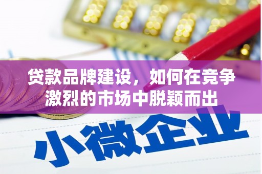 金安贷款品牌建设，如何在竞争激烈的市场中脱颖而出