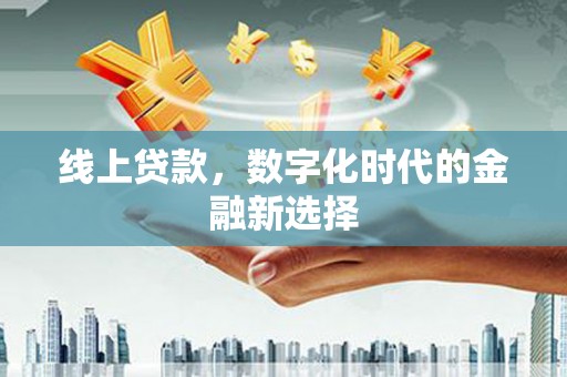 金安线上贷款，数字化时代的金融新选择