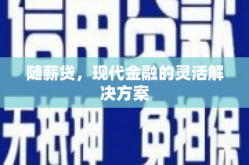 金安随薪贷，现代金融的灵活解决方案
