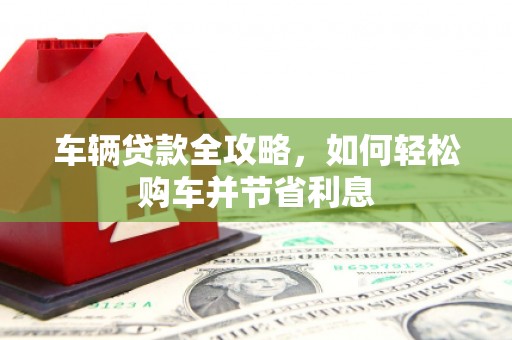 金安车辆贷款全攻略，如何轻松购车并节省利息