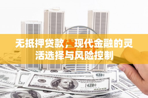 金安无抵押贷款，现代金融的灵活选择与风险控制