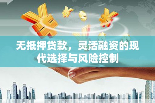金安无抵押贷款，灵活融资的现代选择与风险控制