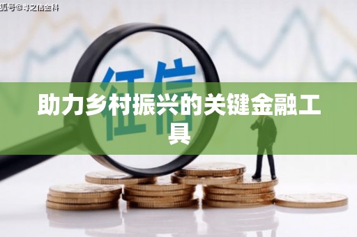 金安助力乡村振兴的关键金融工具