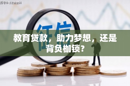金安教育贷款，助力梦想，还是背负枷锁？