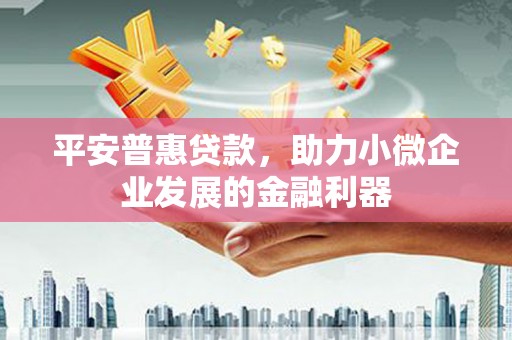 金安平安普惠贷款，助力小微企业发展的金融利器