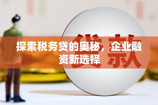 金安探索税务贷的奥秘，企业融资新选择