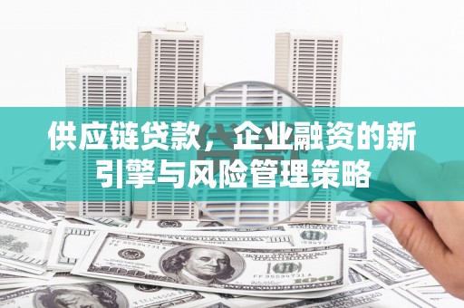 金安供应链贷款，企业融资的新引擎与风险管理策略