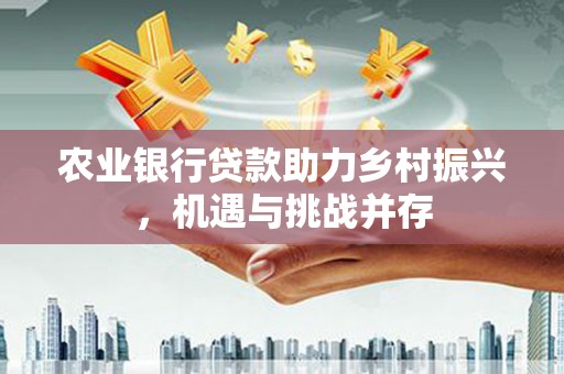 金安农业银行贷款助力乡村振兴，机遇与挑战并存