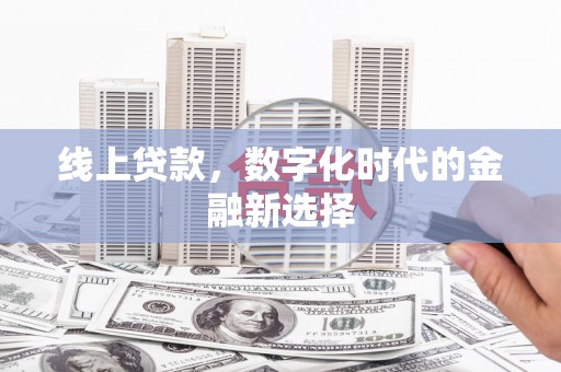 金安线上贷款，数字化时代的金融新选择