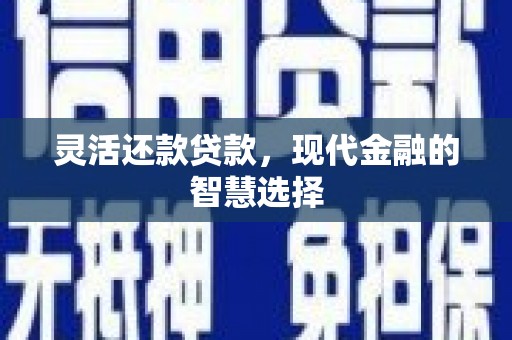 金安灵活还款贷款，现代金融的智慧选择