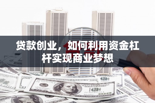 金安贷款创业，如何利用资金杠杆实现商业梦想