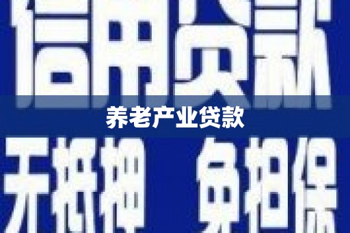 金安养老产业贷款