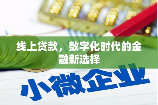 金安线上贷款，数字化时代的金融新选择