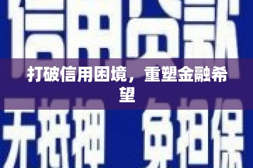 金安打破信用困境，重塑金融希望
